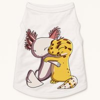 Cute Kawaii Leopard Gecko Hugging Axolotl Funny Doggie Tank