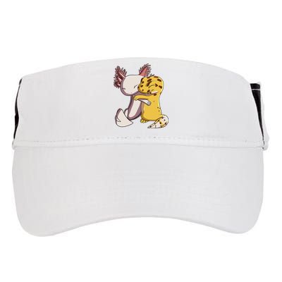 Cute Kawaii Leopard Gecko Hugging Axolotl Funny Adult Drive Performance Visor