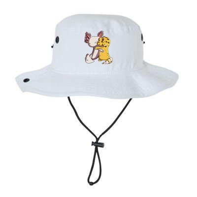 Cute Kawaii Leopard Gecko Hugging Axolotl Funny Bucket Hat