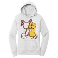 Cute Kawaii Leopard Gecko Hugging Axolotl Funny Women's Pullover Hoodie