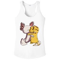 Cute Kawaii Leopard Gecko Hugging Axolotl Funny Ladies PosiCharge Competitor Racerback Tank