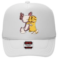 Cute Kawaii Leopard Gecko Hugging Axolotl Funny Trucker Hat
