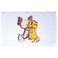 Cute Kawaii Leopard Gecko Hugging Axolotl Funny Microfiber Hand Towel