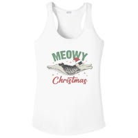 Christmas Kitty Lover Xmas Funny Santa Cat Meowy Ladies PosiCharge Competitor Racerback Tank