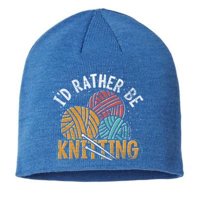 Crocheter Knitting Lover Knitter Crocheting Yarn Knitting Cool Gift Sustainable Beanie