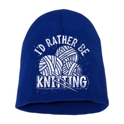 Crocheter Knitting Lover Knitter Crocheting Yarn Knitting Gift Short Acrylic Beanie