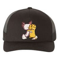 Cute Kawaii Leopard Gecko Hugging Axolotl Yupoong Adult 5-Panel Trucker Hat