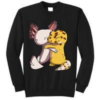 Cute Kawaii Leopard Gecko Hugging Axolotl Sweatshirt