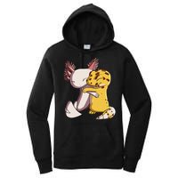 Cute Kawaii Leopard Gecko Hugging Axolotl Women's Pullover Hoodie