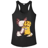 Cute Kawaii Leopard Gecko Hugging Axolotl Ladies PosiCharge Competitor Racerback Tank