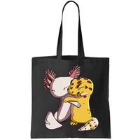 Cute Kawaii Leopard Gecko Hugging Axolotl Bag