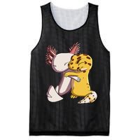 Cute Kawaii Leopard Gecko Hugging Axolotl Mesh Reversible Basketball Jersey Tank