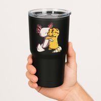Cute Kawaii Leopard Gecko Hugging Axolotl Tumbler