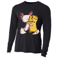 Cute Kawaii Leopard Gecko Hugging Axolotl Cooling Performance Long Sleeve Crew