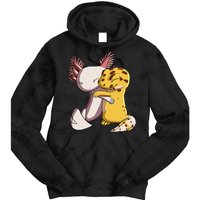 Cute Kawaii Leopard Gecko Hugging Axolotl Tie Dye Hoodie
