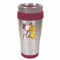 Cute Kawaii Leopard Gecko Hugging Axolotl 16oz Travel Tumbler