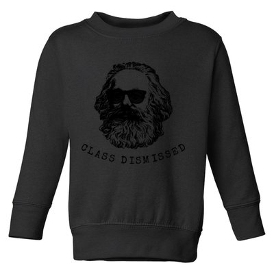 Cool Karl Marx Funny Socialism Class Dismissed Toddler Sweatshirt