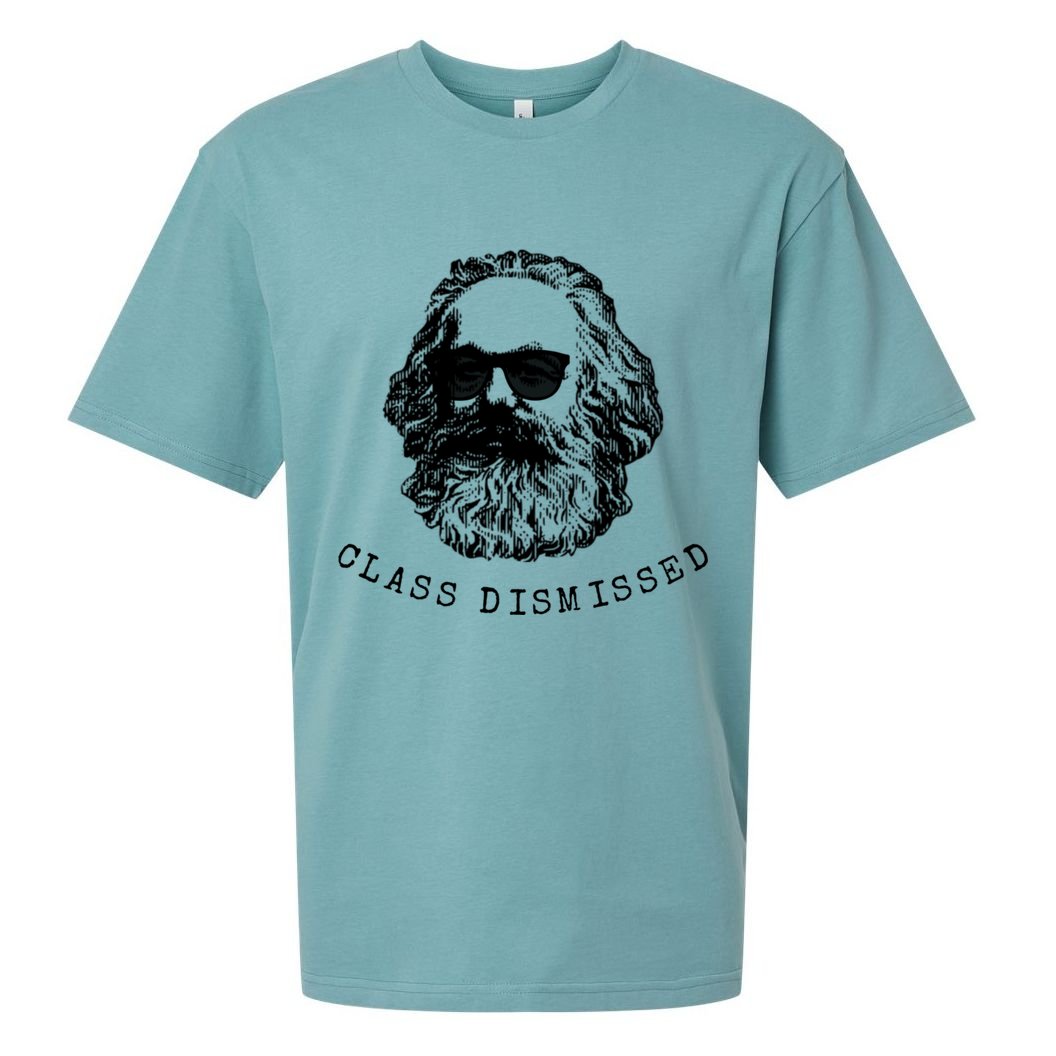 Cool Karl Marx Funny Socialism Class Dismissed Sueded Cloud Jersey T-Shirt