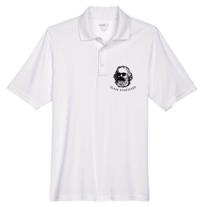 Cool Karl Marx Funny Socialism Class Dismissed Men's Origin Performance Pique Polo