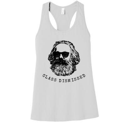 Cool Karl Marx Funny Socialism Class Dismissed Women's Racerback Tank