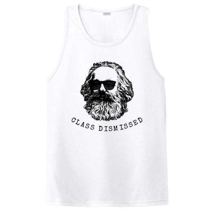 Cool Karl Marx Funny Socialism Class Dismissed PosiCharge Competitor Tank