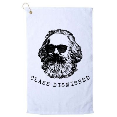 Cool Karl Marx Funny Socialism Class Dismissed Golf Towel