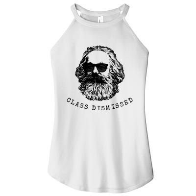 Cool Karl Marx Funny Socialism Class Dismissed Women’s Perfect Tri Rocker Tank