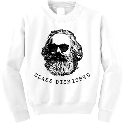 Cool Karl Marx Funny Socialism Class Dismissed Kids Sweatshirt