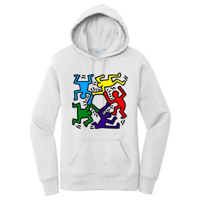 Colorful Keith Music Dancing Fans Women's Pullover Hoodie