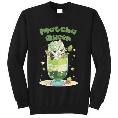 Cute Kawaii Matcha Latte Parfait Green Tea Ice Cream Sweatshirt
