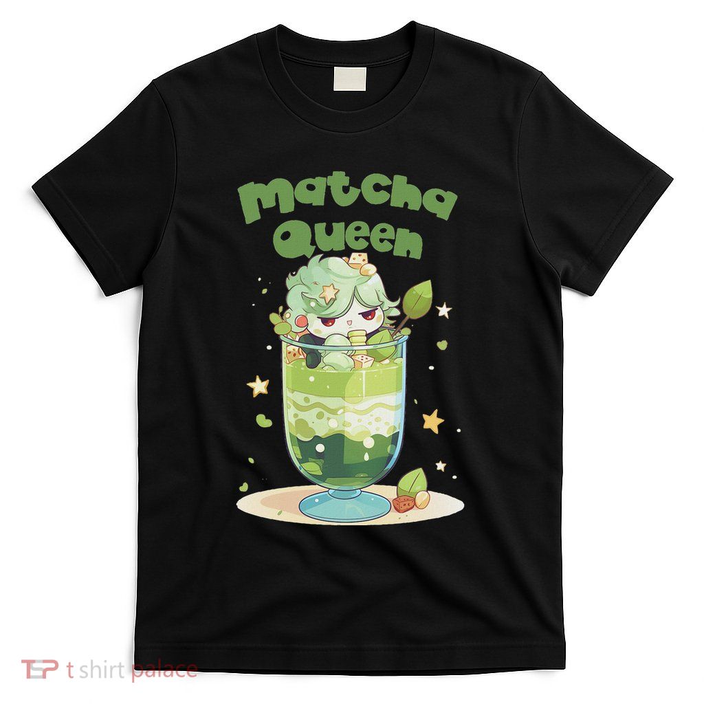 Cute Kawaii Matcha Latte Parfait Green Tea Ice Cream T-Shirt