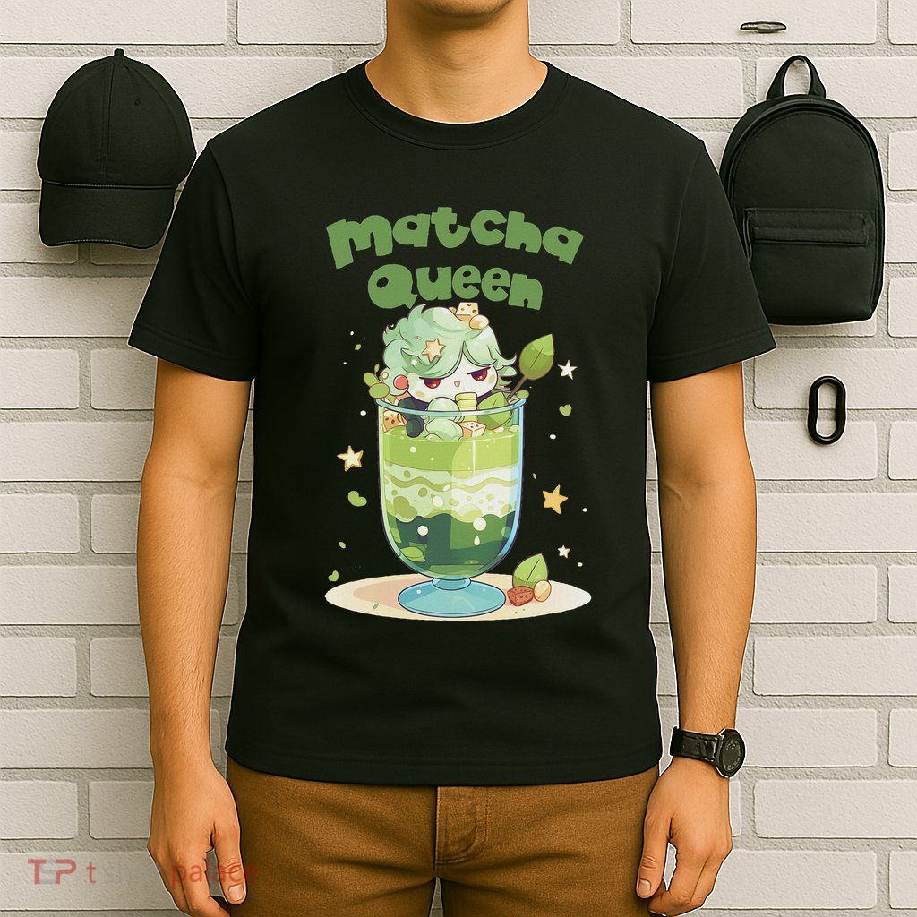Cute Kawaii Matcha Latte Parfait Green Tea Ice Cream T-Shirt