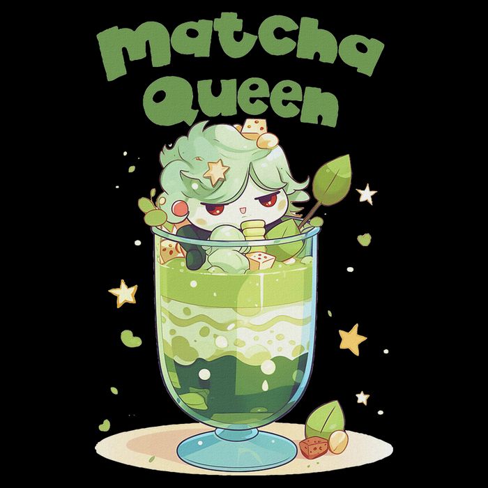 Cute Kawaii Matcha Latte Parfait Green Tea Ice Cream Impact Tech Backpack