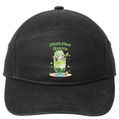Cute Kawaii Matcha Latte Parfait Green Tea Ice Cream 7-Panel Snapback Hat
