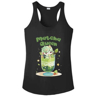 Cute Kawaii Matcha Latte Parfait Green Tea Ice Cream Ladies PosiCharge Competitor Racerback Tank