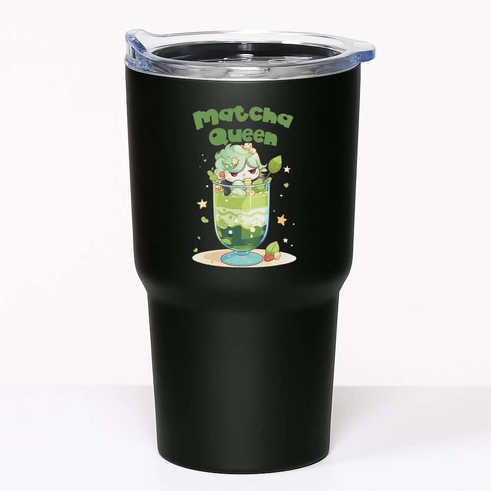 Cute Kawaii Matcha Latte Parfait Green Tea Ice Cream Tumbler