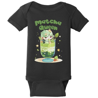 Cute Kawaii Matcha Latte Parfait Green Tea Ice Cream Baby Bodysuit