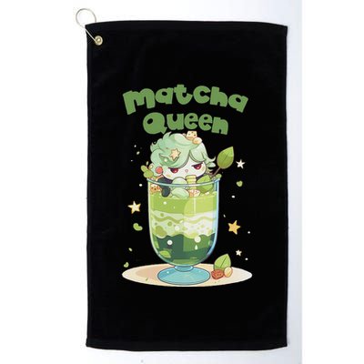 Cute Kawaii Matcha Latte Parfait Green Tea Ice Cream Golf Towel
