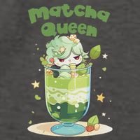 Cute Kawaii Matcha Latte Parfait Green Tea Ice Cream Vector Backpack