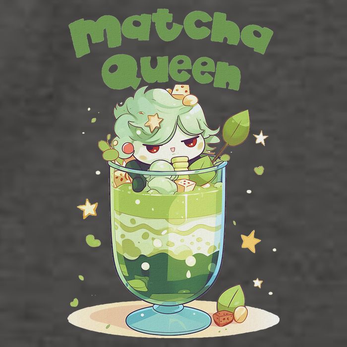 Cute Kawaii Matcha Latte Parfait Green Tea Ice Cream Vector Backpack