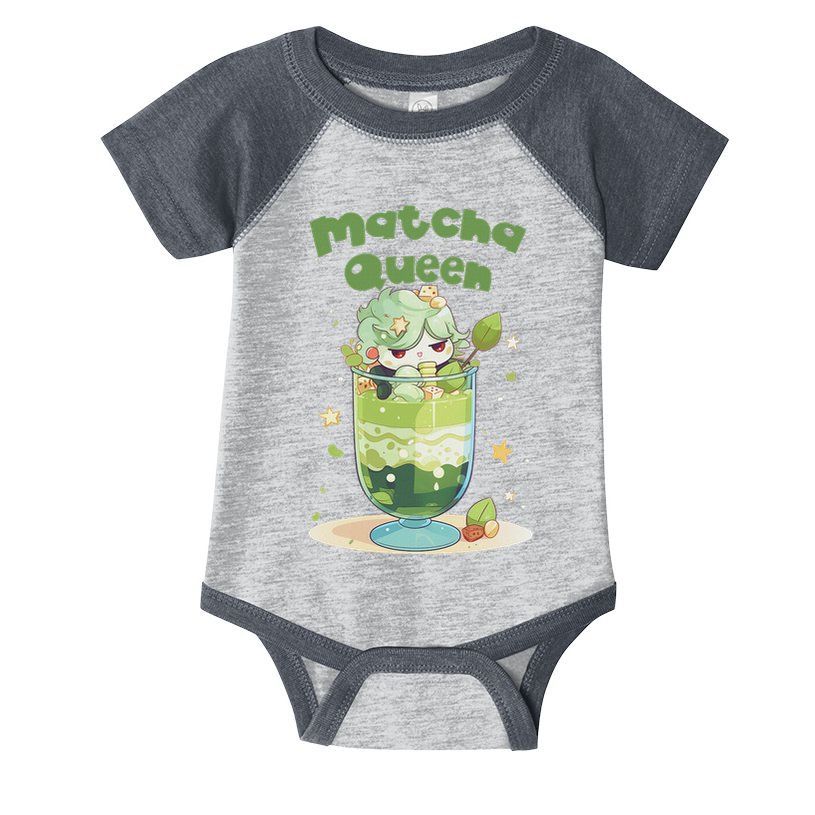 Cute Kawaii Matcha Latte Parfait Green Tea Ice Cream Infant Baby Jersey Bodysuit