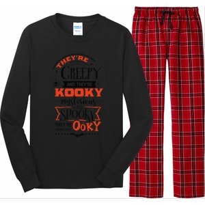 Creepy Kooky Mysterious Spooky Ooky Family Halloween Costume Long Sleeve Pajama Set