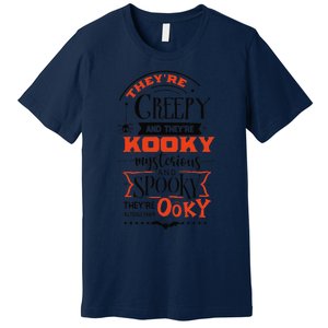 Creepy Kooky Mysterious Spooky Ooky Family Halloween Costume Premium T-Shirt