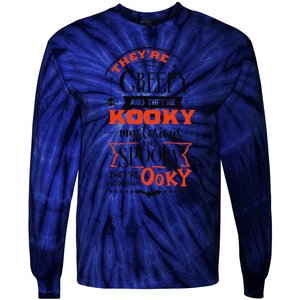 Creepy Kooky Mysterious Spooky Ooky Family Halloween Costume Tie-Dye Long Sleeve Shirt