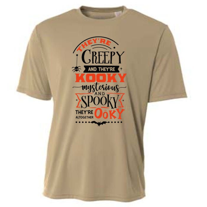 Creepy Kooky Mysterious Spooky Ooky Family Halloween Costume Cooling Performance Crew T-Shirt