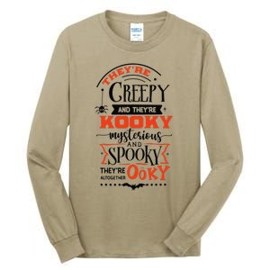 Creepy Kooky Mysterious Spooky Ooky Family Halloween Costume Tall Long Sleeve T-Shirt