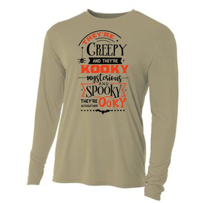 Creepy Kooky Mysterious Spooky Ooky Family Halloween Costume Cooling Performance Long Sleeve Crew