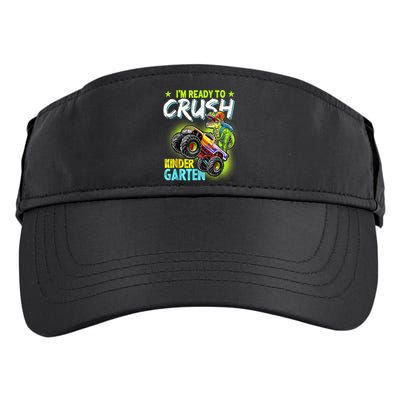 Crush Kindergarten Monster Truck T Rex Dino Back To School Adult Drive Performance Visor