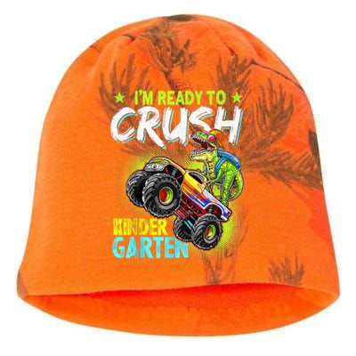 Crush Kindergarten Monster Truck T Rex Dino Back To School Kati - Camo Knit Beanie