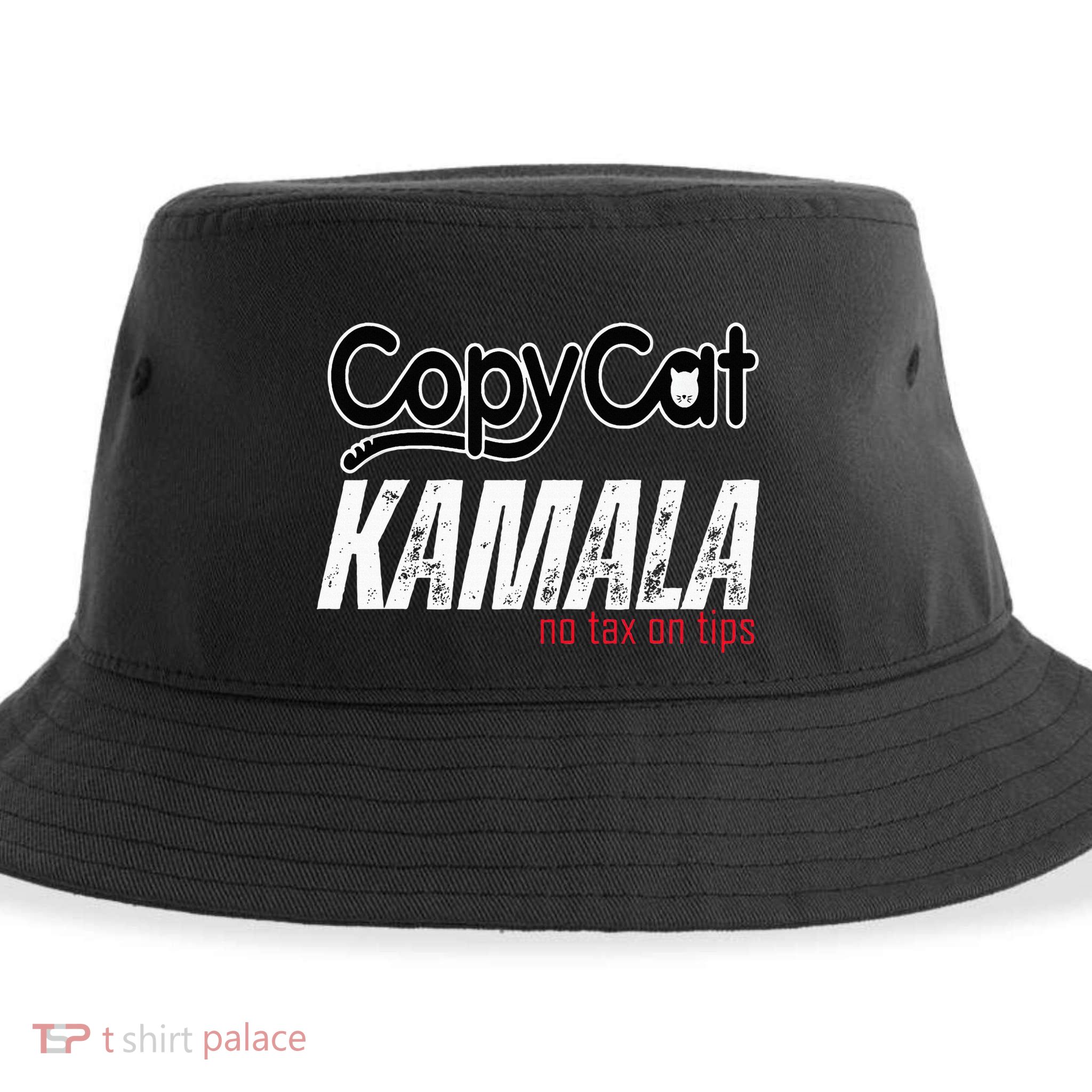 Copycat Kamala No Tax On Tips Sustainable Bucket Hat